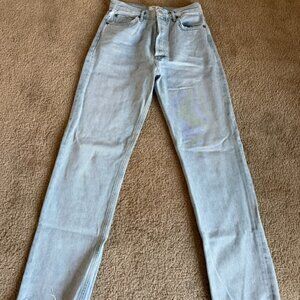 AGOLDE Straight-Leg Jeans Light Wash – Size 27